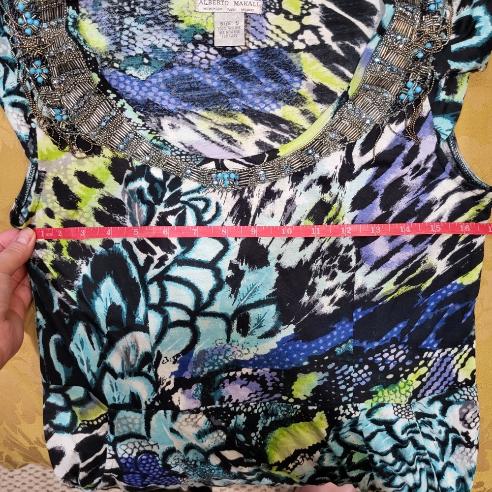 Alberto Makali Beaded fringe neckline sheath dress with POCKETS - Picture 5 of 9